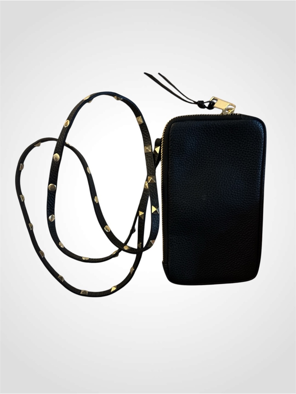 Bandolier Black Expanded Leather Pouch with Sarah Crossbody Strap - Picture 4 of 11